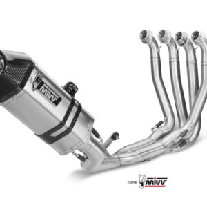 Mivv Full system 4x2x1 Speed edge St. Steel con tapa carbono Kawasaki ZX-10 R 2011-15