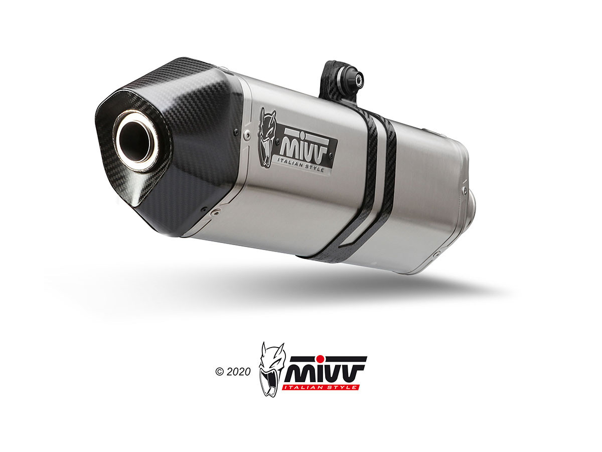 Mivv Full system 4x2x1 Speed edge St. Steel con tapa carbono Kawasaki ZX-6 R 2009-16