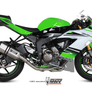 Mivv Full system 4x2x1 Speed edge St. Steel con tapa carbono Kawasaki ZX-6 R 636 2013-16