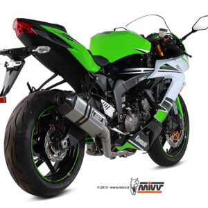 Mivv Full system 4x2x1 Speed edge St. Steel con tapa carbono Kawasaki ZX-6 R 636 2013-16