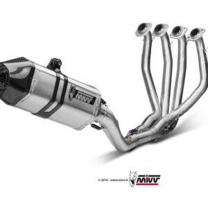 Mivv Full system 4x2x1 Speed edge St. Steel con tapa carbono Kawasaki ZX-6 R 636 2013-16