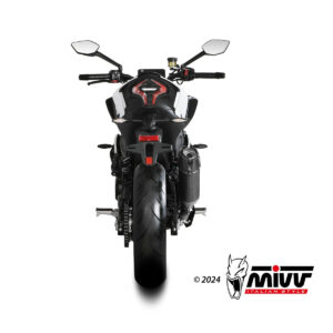 Mivv Slip-On AK-1 Black con tapa de carbono CF Moto 450NK 2023-24