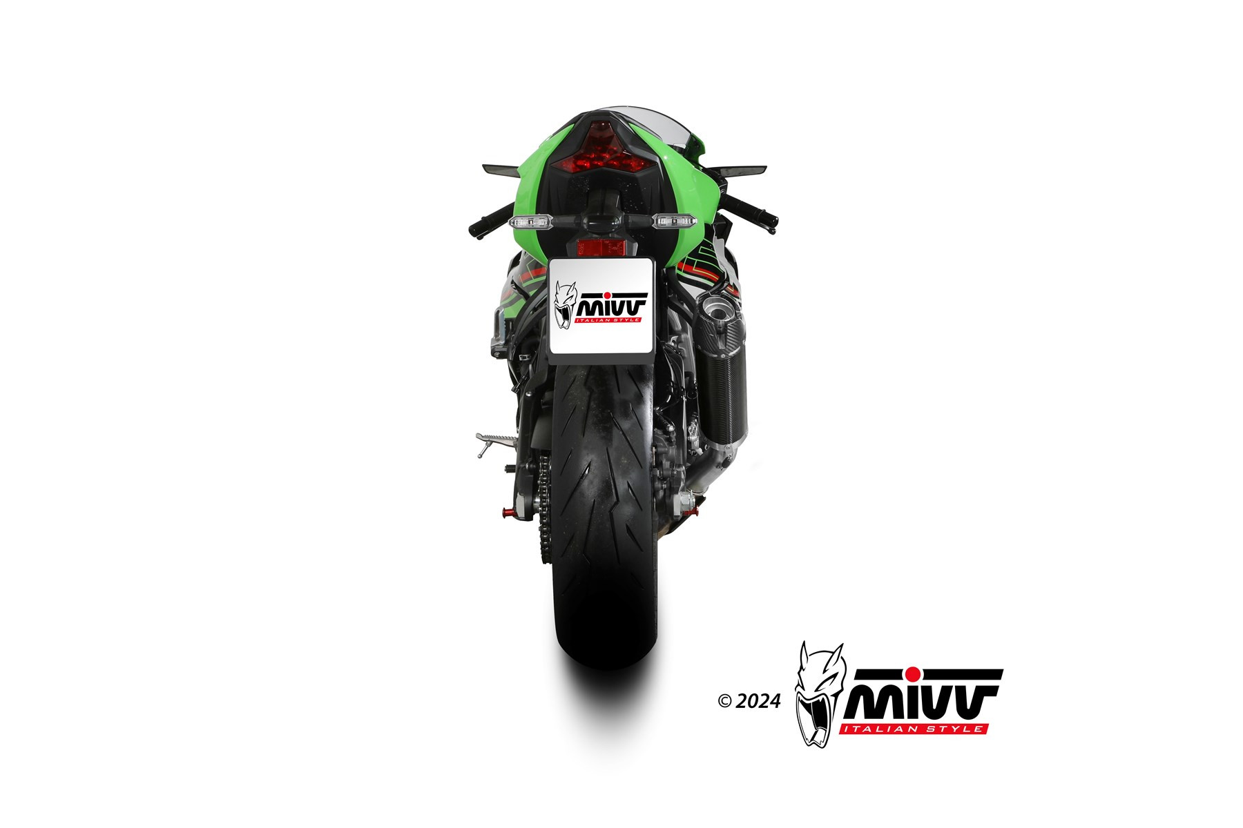 Mivv Slip-On Oval Black Husqvarna 701 Enduro / SuperMoto 2021-24
