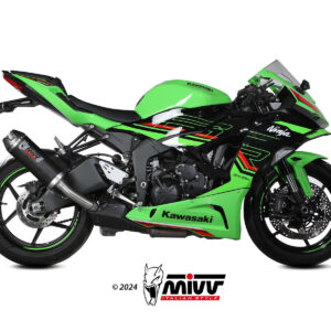 Mivv Slip-On AK-1 carbono con tapa de carbono Kawasaki ZX-6 R 636 2021-25