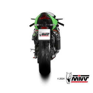 Mivv Slip-On AK-1 carbono con tapa de carbono Kawasaki ZX-6 R 636 2021-25
