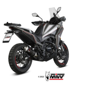 Mivv Slip-On DAKAR Black Moto MORINI X-CAPE 2021-24