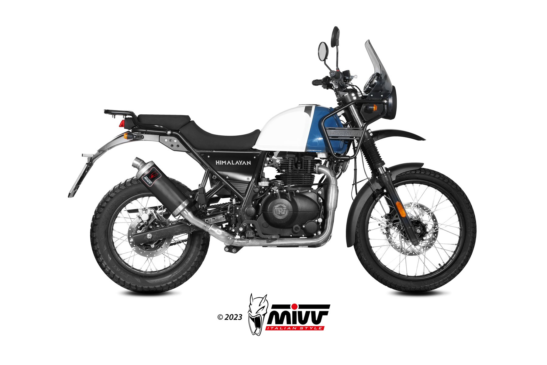Mivv Slip-On DAKAR Black Royal Enfield Himalayan 2021-23