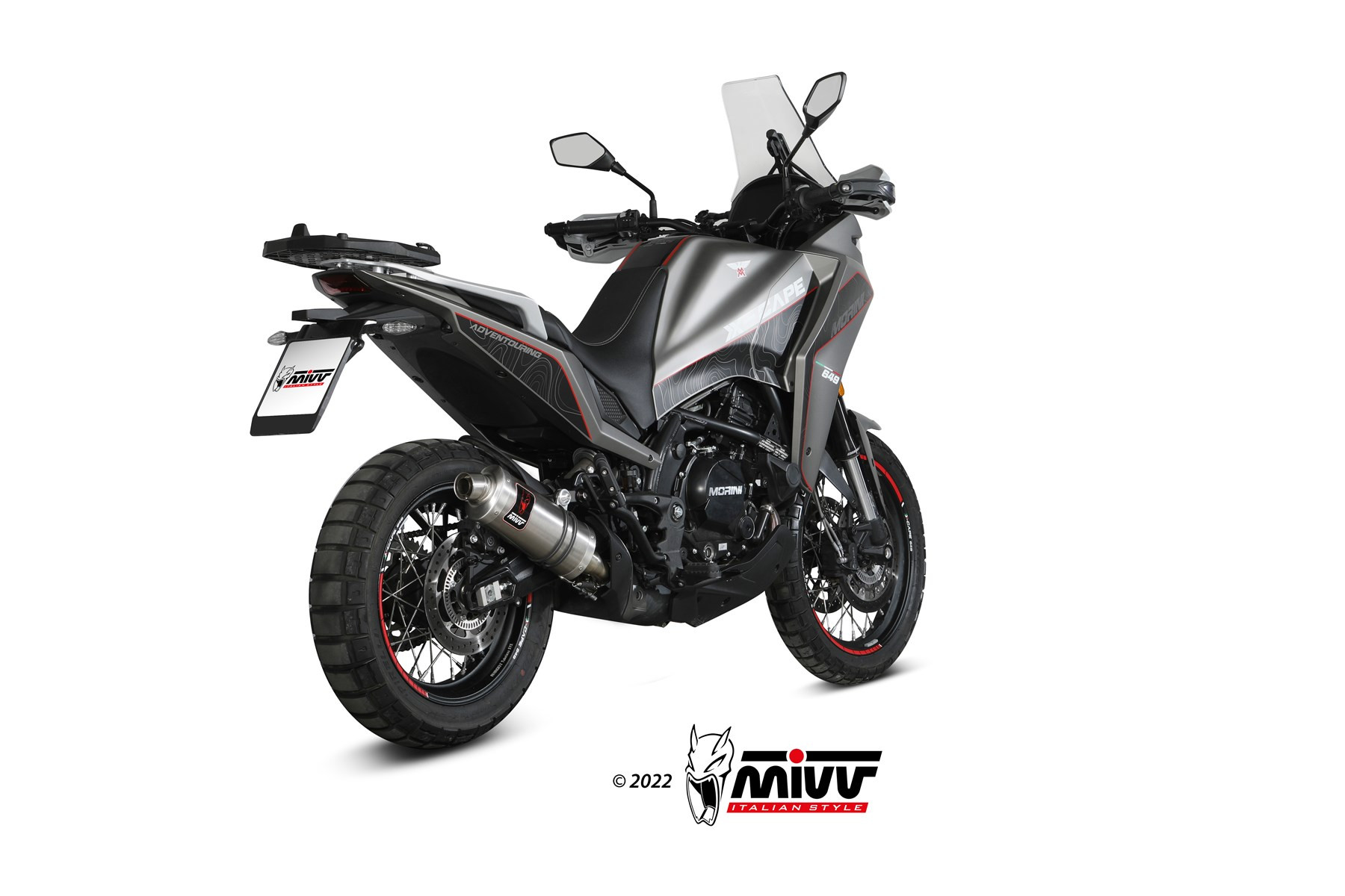Mivv Slip-On DAKAR St. Steel Moto MORINI X-CAPE 2021-24