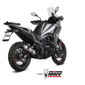 Mivv Slip-On DAKAR Black Moto MORINI X-CAPE 2021-24