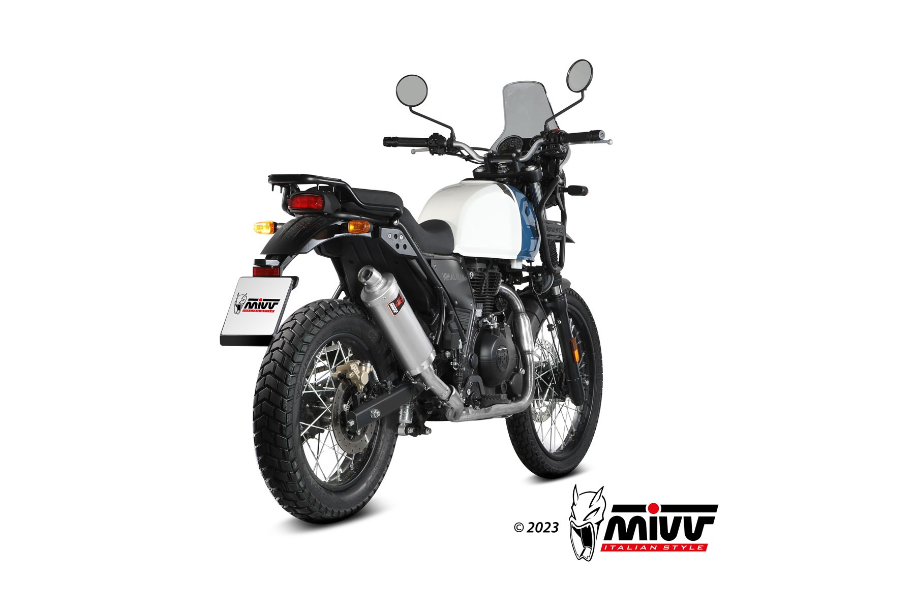 Mivv Slip-On DAKAR St. Steel Royal Enfield Himalayan 2021-23