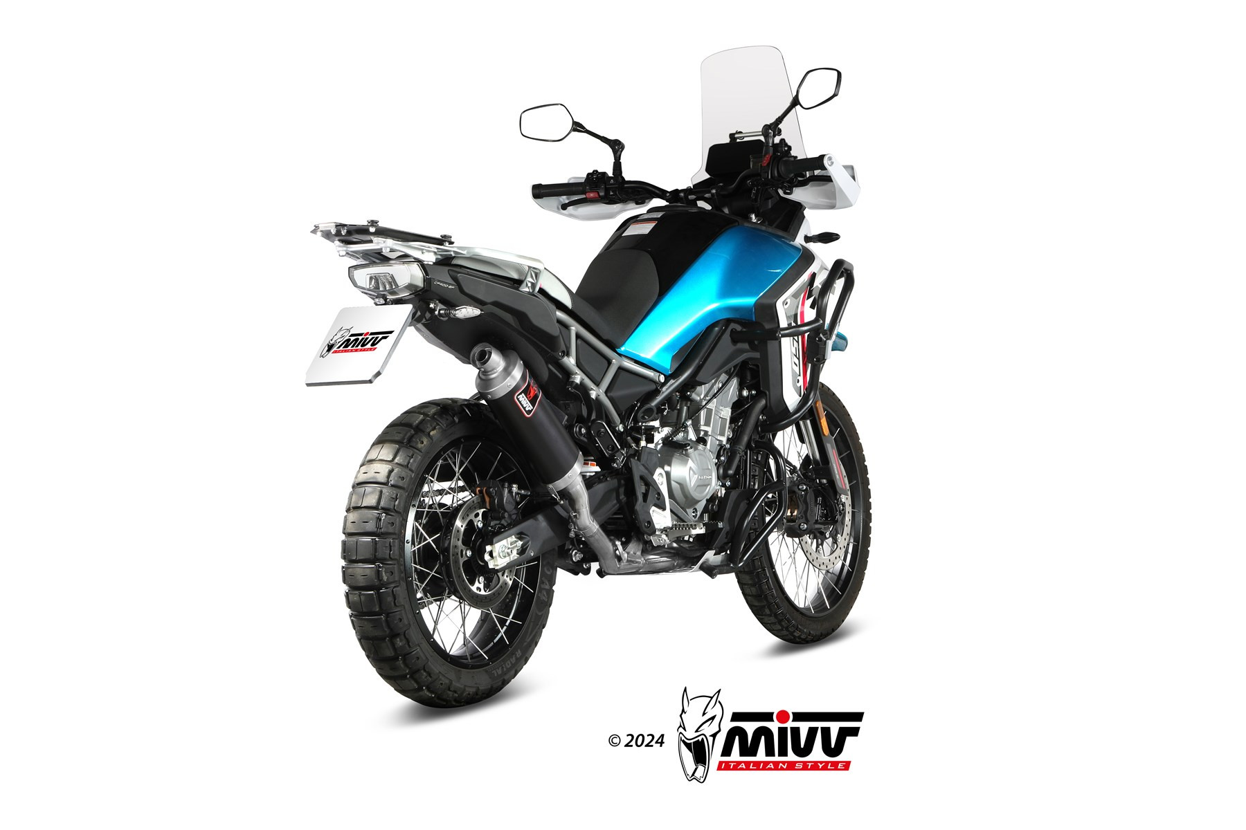 Mivv Slip-On Dakar Black CF Moto 450MT 2024-25