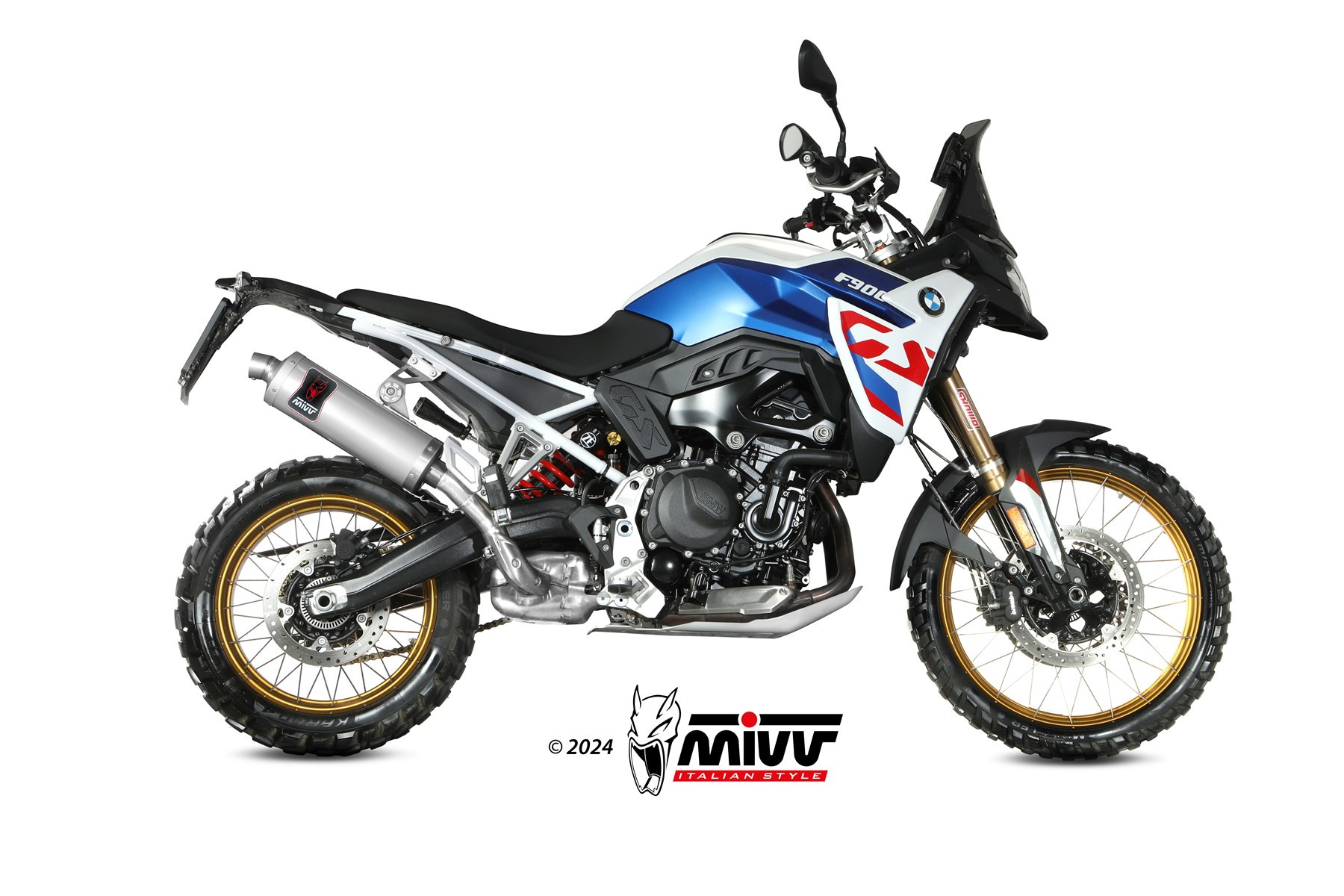 Mivv Slip-On Dakar St. Steel BMW F 900 GS 2024-25