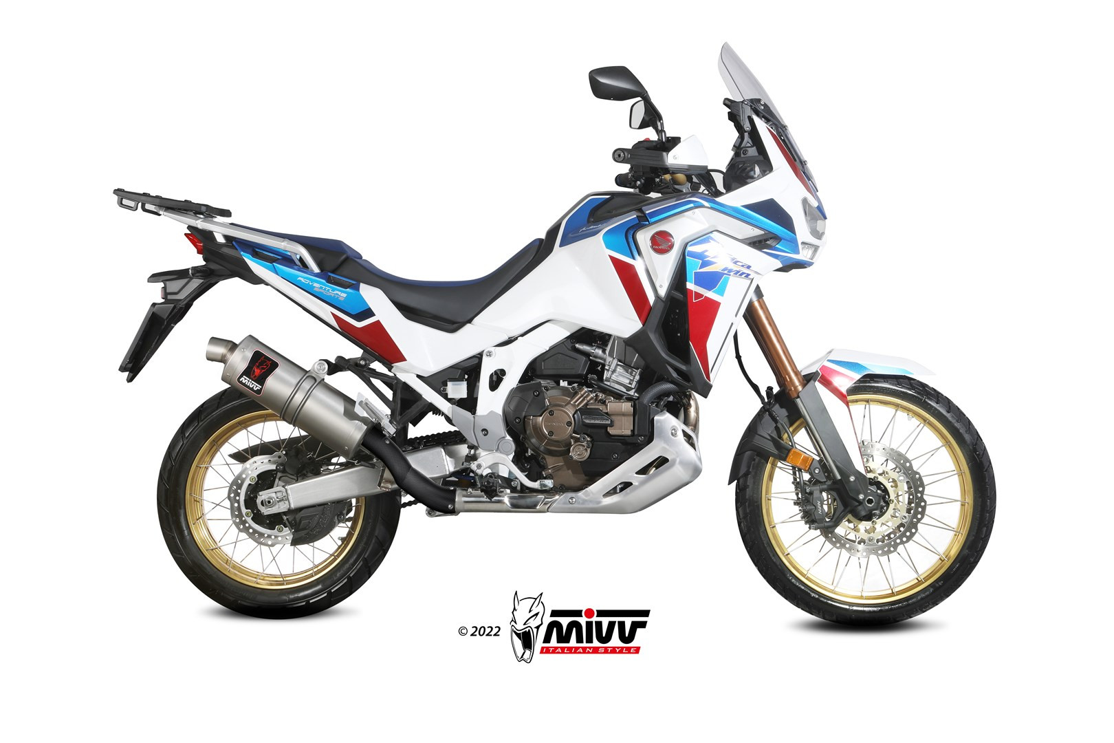 Mivv Slip-On Dakar Black Honda CRF 1100 L Africa Twin 2020-25