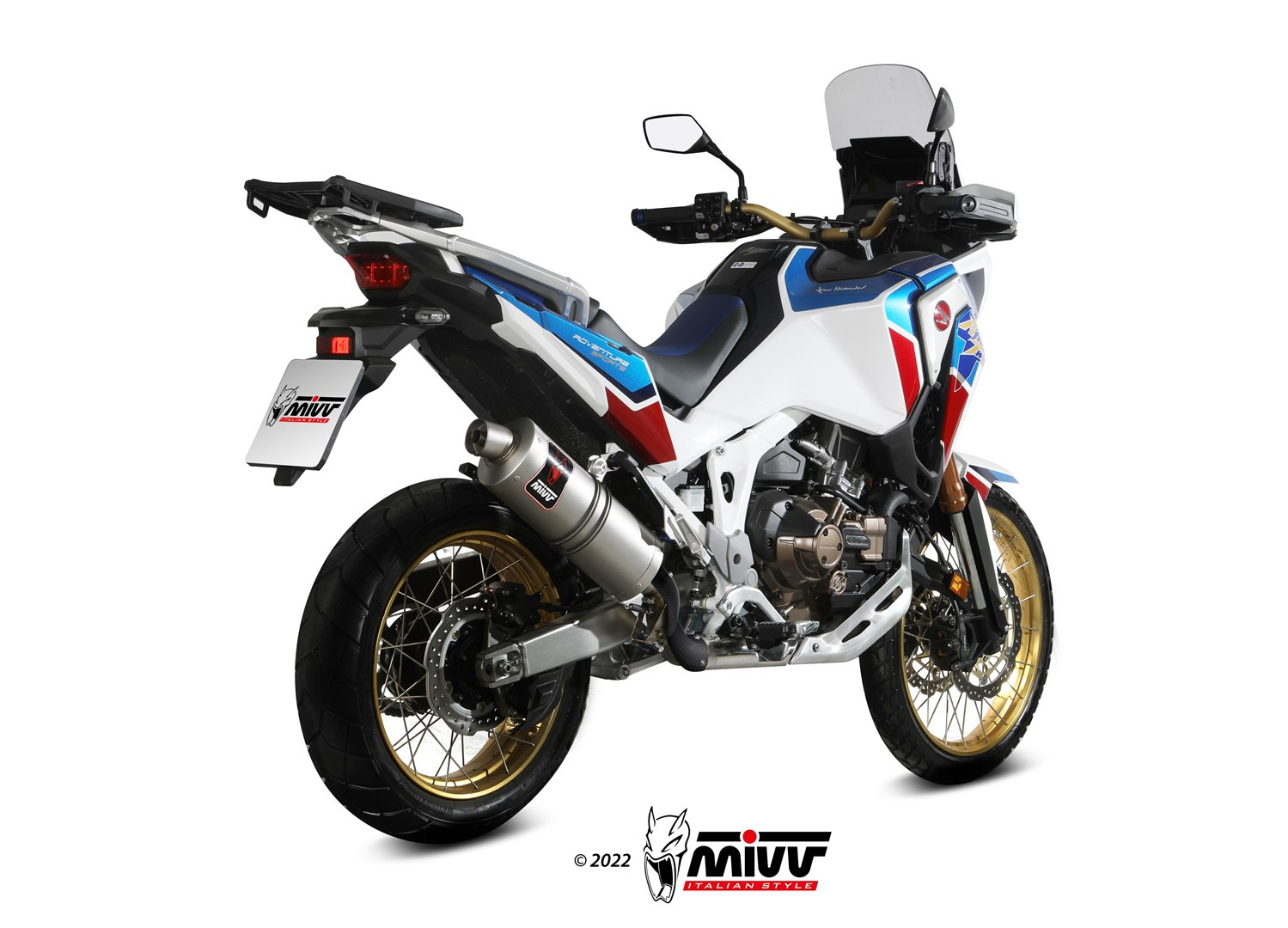 Mivv Slip-On Dakar Black Honda CRF 1100 L Africa Twin 2020-25