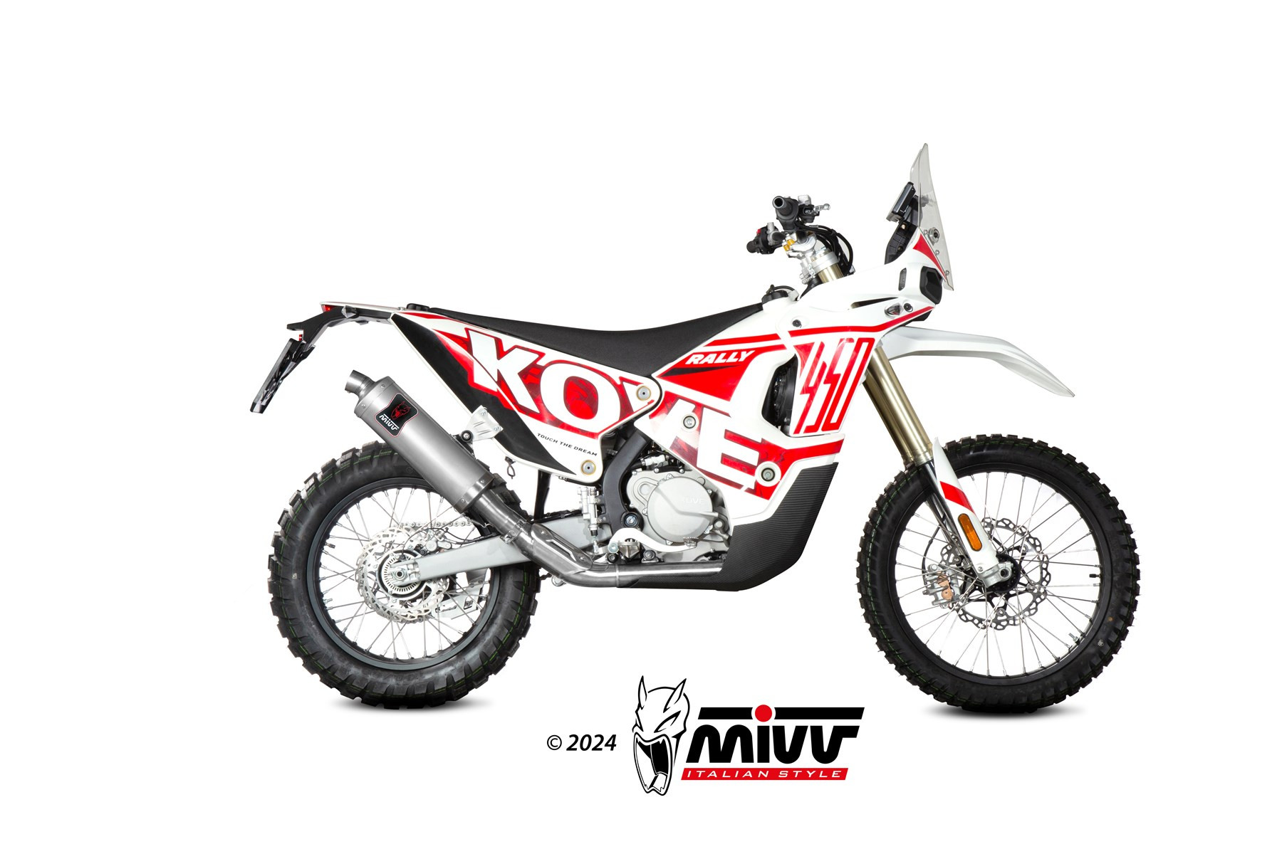Mivv Slip-On Dakar St. Steel Kove 450 Rally 2023-26