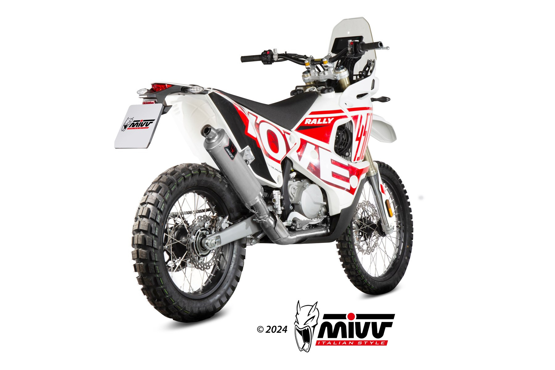 Mivv Slip-On Dakar St. Steel Kove 450 Rally 2023-26