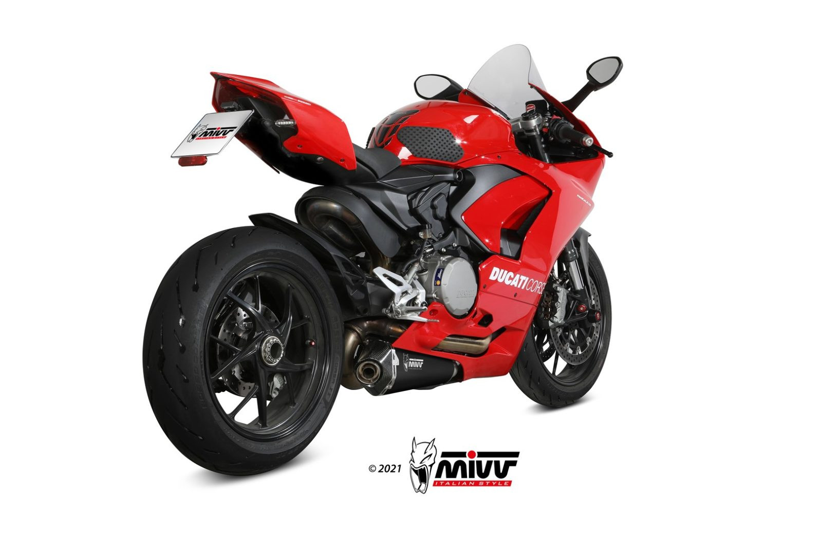 Mivv Slip-On Delta Race Black Ducati Panigale V2 2020-24