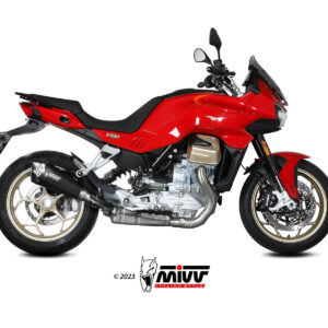 Mivv Slip-On Delta Race Black Moto Guzzi V100 Mandello 2022-25