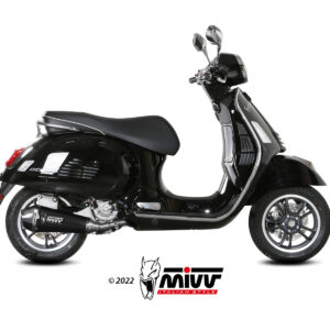 Mivv Slip-On Delta Race Black Piaggio Vespa GTS 300 2021-25