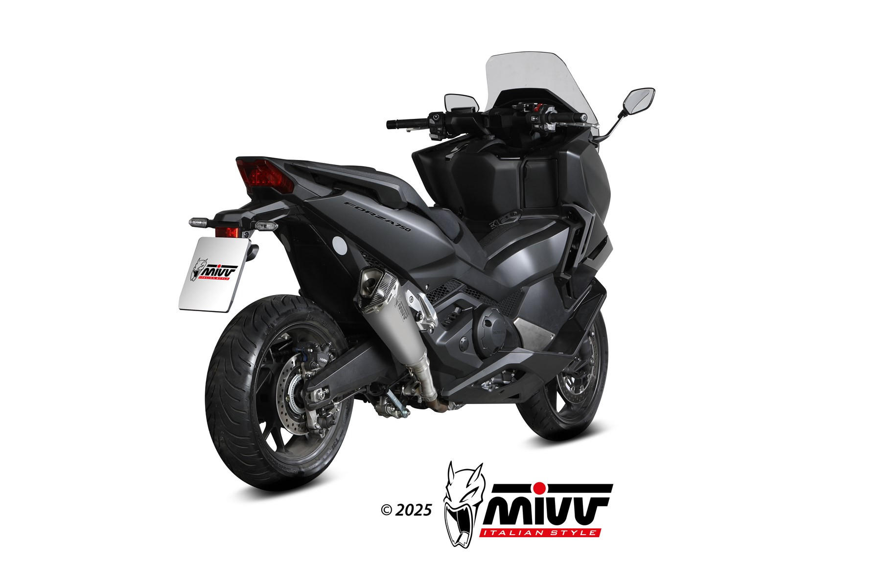 Mivv Slip-On Delta Race Black Honda Forza 750 2021-25