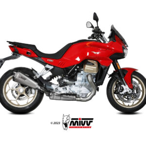 Mivv Slip-On Delta Race Black Moto Guzzi V100 Mandello 2022-25