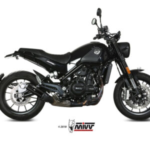 Mivv Slip-On Double Gun Black Benelli Leoncino 2017-24