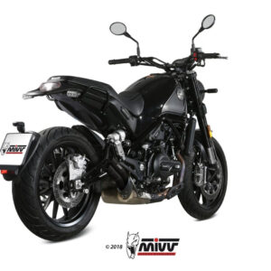 Mivv Slip-On Double Gun Black Benelli Leoncino 2017-24