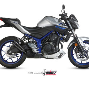 Mivv Slip-On Double Gun Black Yamaha MT-03 2016-25