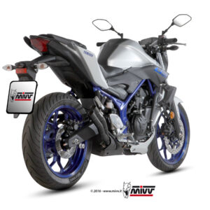 Mivv Slip-On Double Gun Black Yamaha MT-03 2016-25