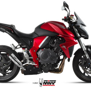Mivv Slip-On Double Gun black Honda CB 1000 R 2008-17