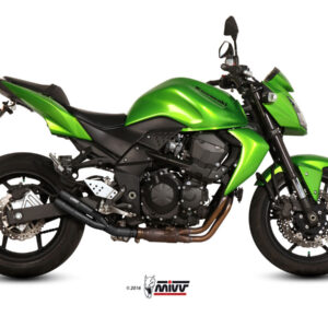 Mivv Slip-On Double Gun black Kawasaki Z750 2007-14