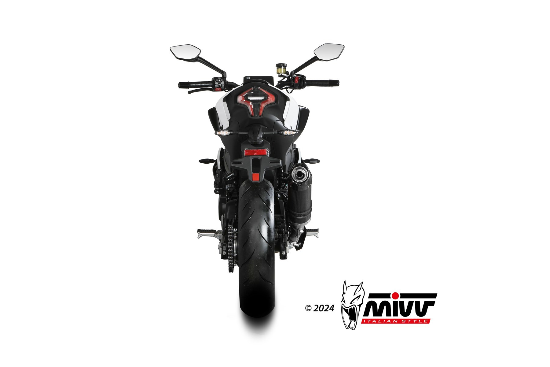 Mivv Slip-On GP Carbono con tapa de carbono CF Moto 450NK 2023-24