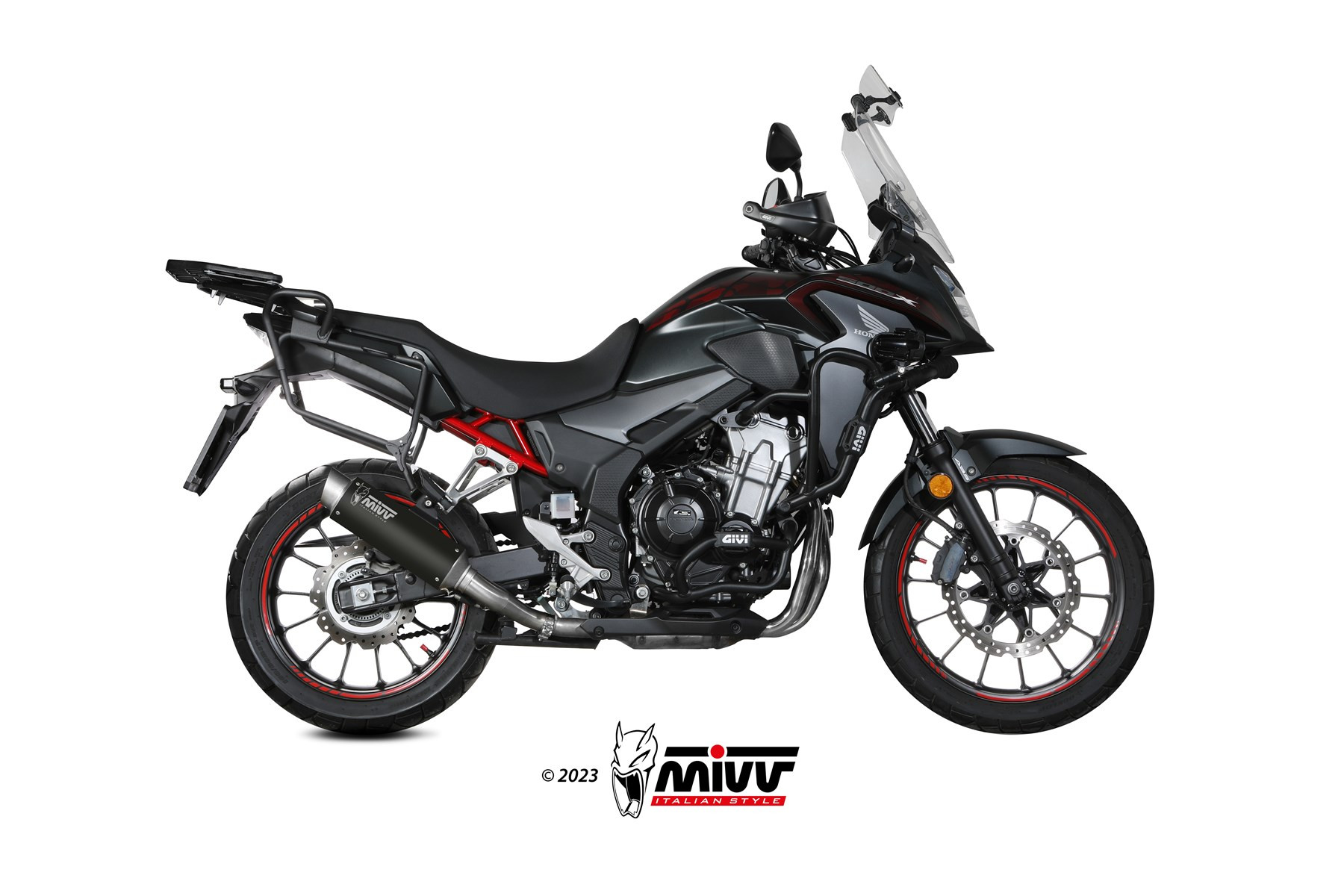 Mivv Slip-On Delta Race St. Steel Honda CB 500 X 2021-25