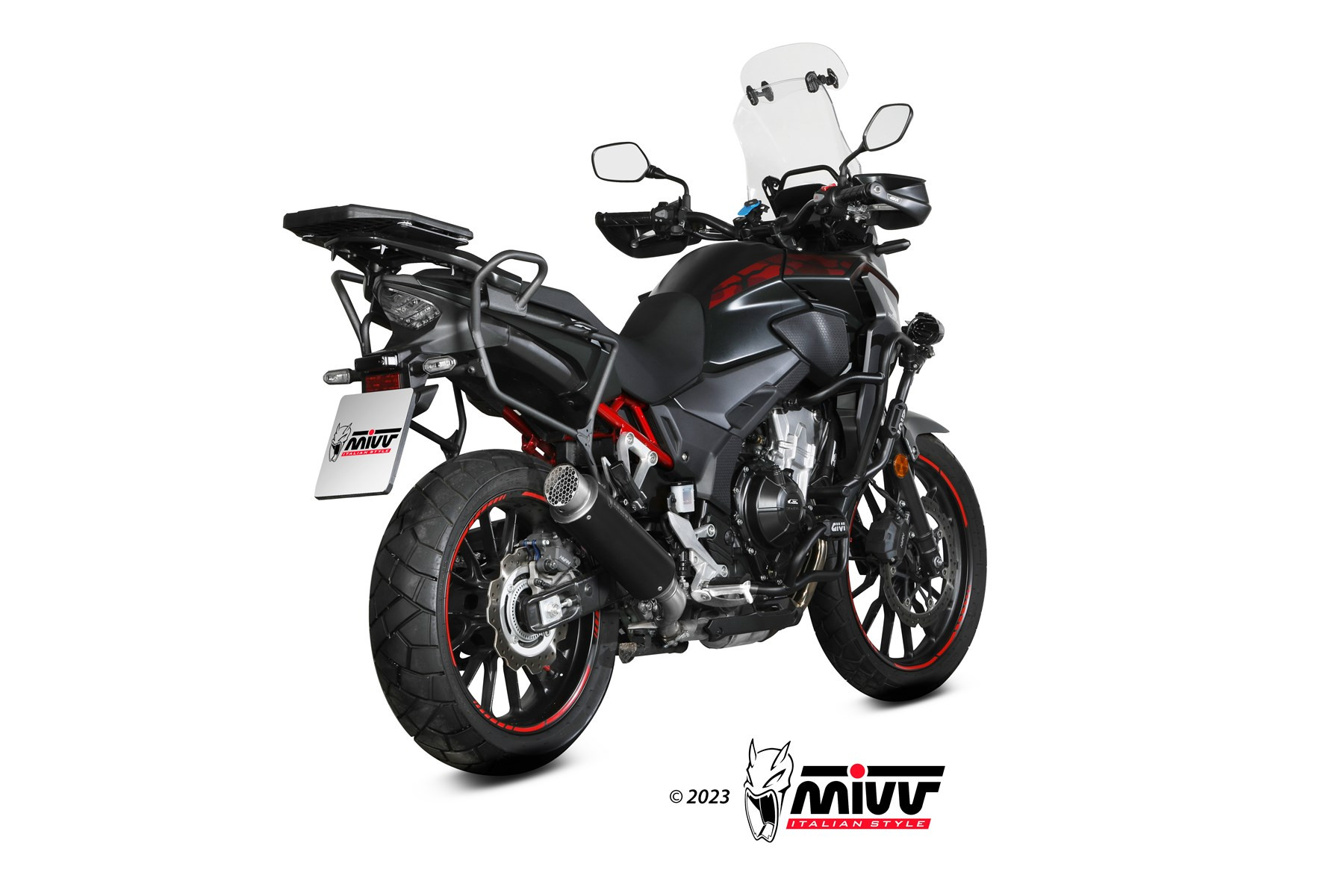 Mivv Slip-On Delta Race St. Steel Honda CB 500 X 2021-25