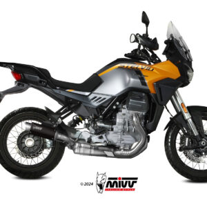 Mivv Slip-On AK-1 Black con tapa de carbono Kawasaki Z500 / SE 2024-25