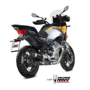 Mivv Slip-On AK-1 Black con tapa de carbono Kawasaki Z500 / SE 2024-25