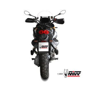 Mivv Slip-On AK-1 Black con tapa de carbono Kawasaki Z500 / SE 2024-25