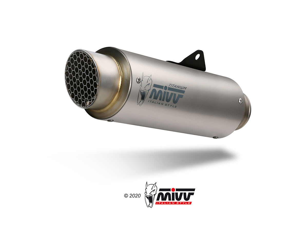 Mivv Slip-On GP Pro Titanium Moto Guzzi V100 Mandello 2022-25
