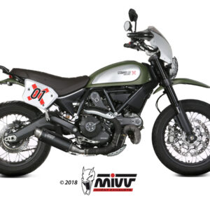 Mivv Slip-On GP Pro black Ducati Scrambler 800 2015-20