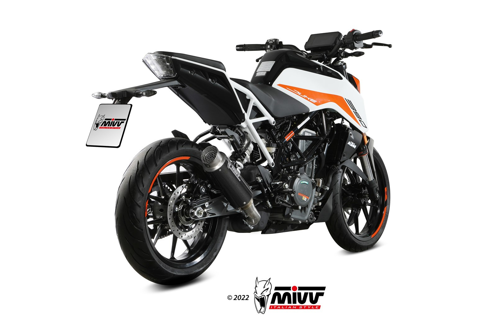 Mivv Slip-On GP Pro carbono KTM 125 Duke 2021-25