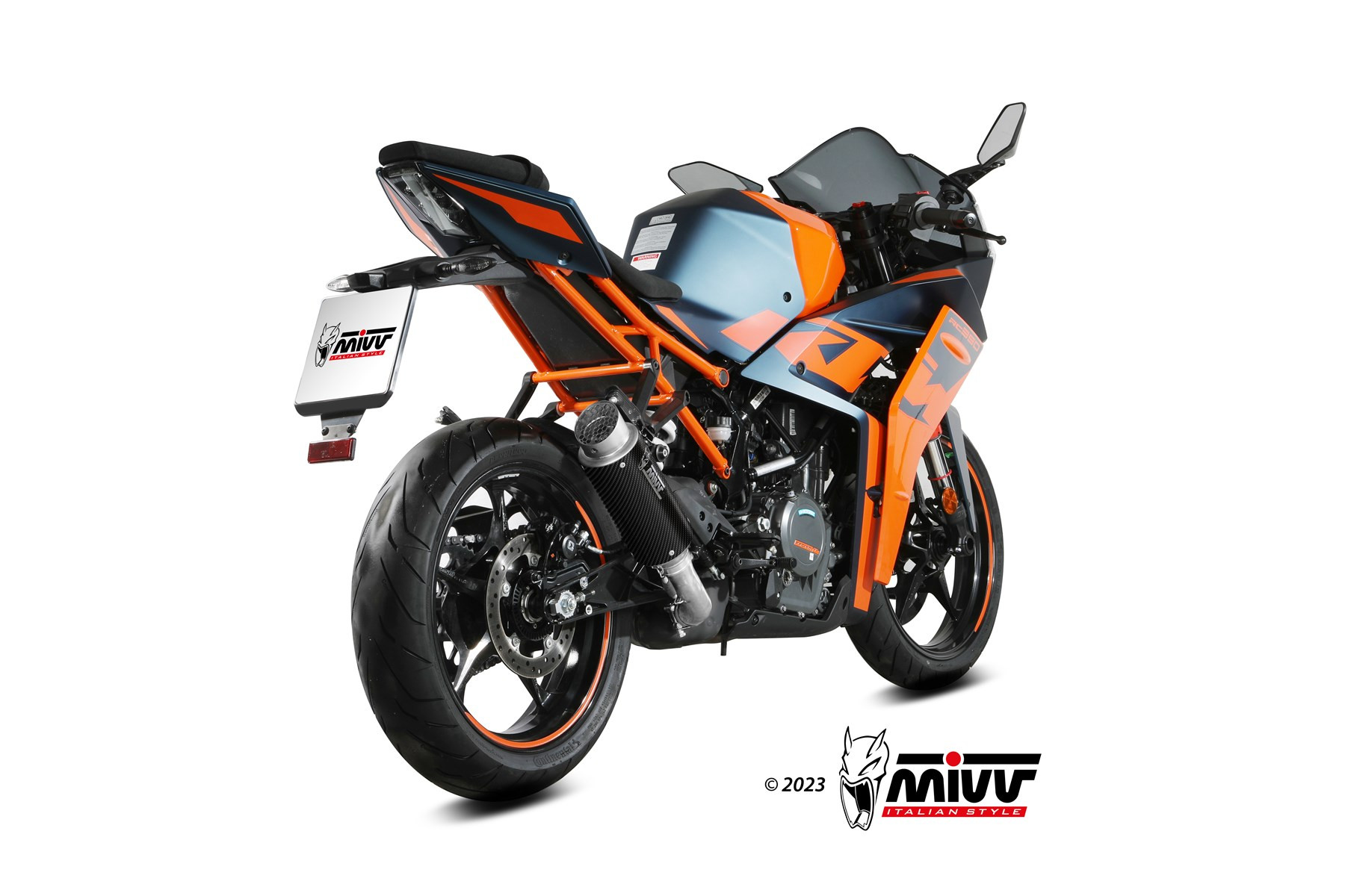 Mivv Slip-On GP Pro carbono KTM RC 390 2021-25