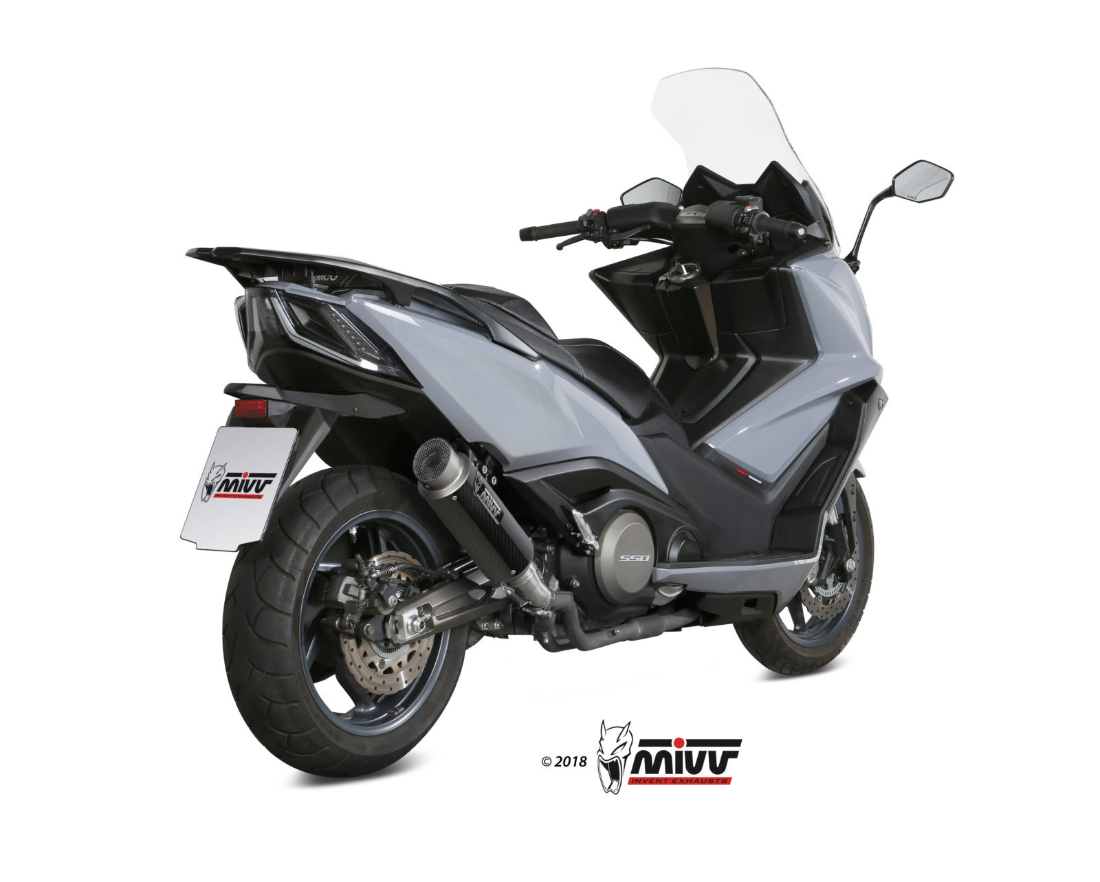 Mivv Slip-On GP Pro carbono Kymco AK550 2017-20