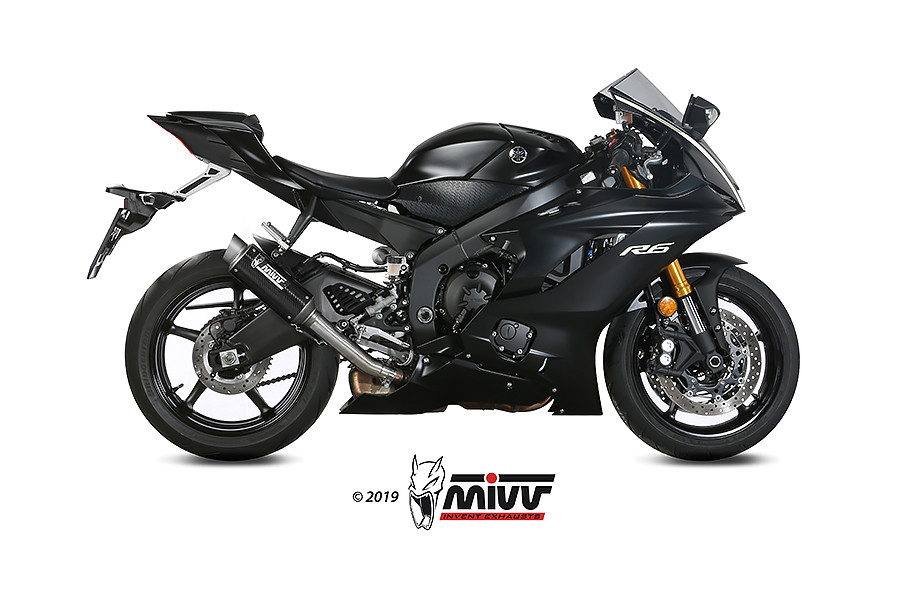 Mivv Slip-On GP Pro carbono Yamaha YZF 600 R6 2017-21