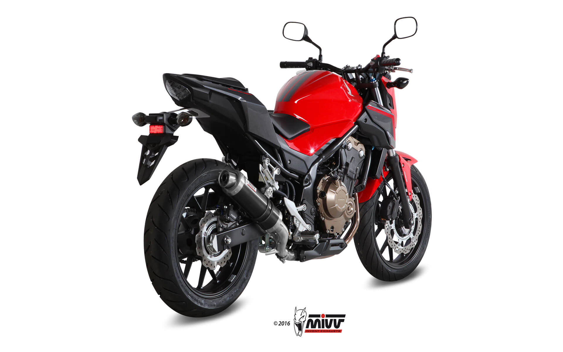 Mivv Slip-On GP black Honda CB 500 F 2016-18