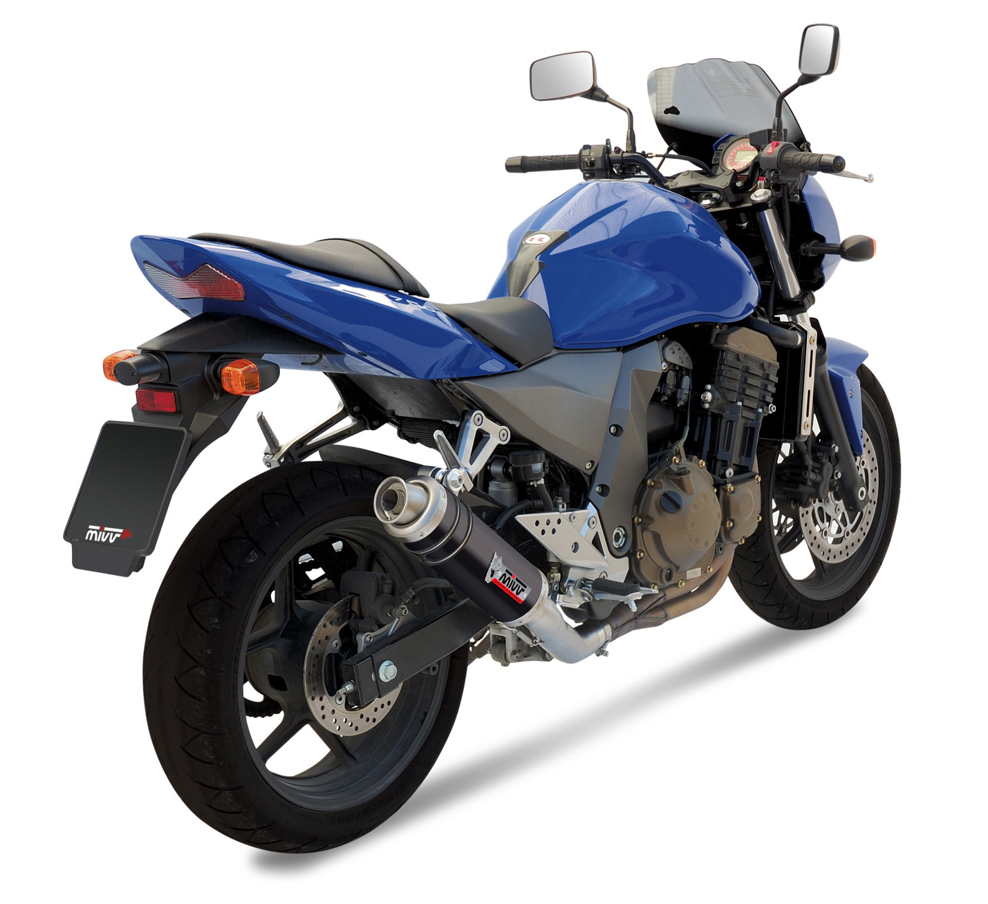 Mivv Slip-On GP black Kawasaki Z750 2004-06