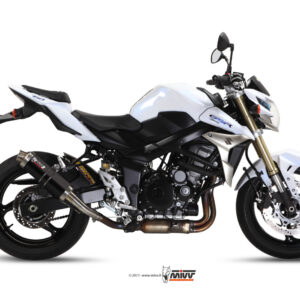 Mivv Slip-On Suono black con tapa carbono Suzuki GSR 750 2011-16