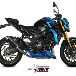 Mivv Slip-On Suono black con tapa carbono Suzuki GSX-S 750 2017-20