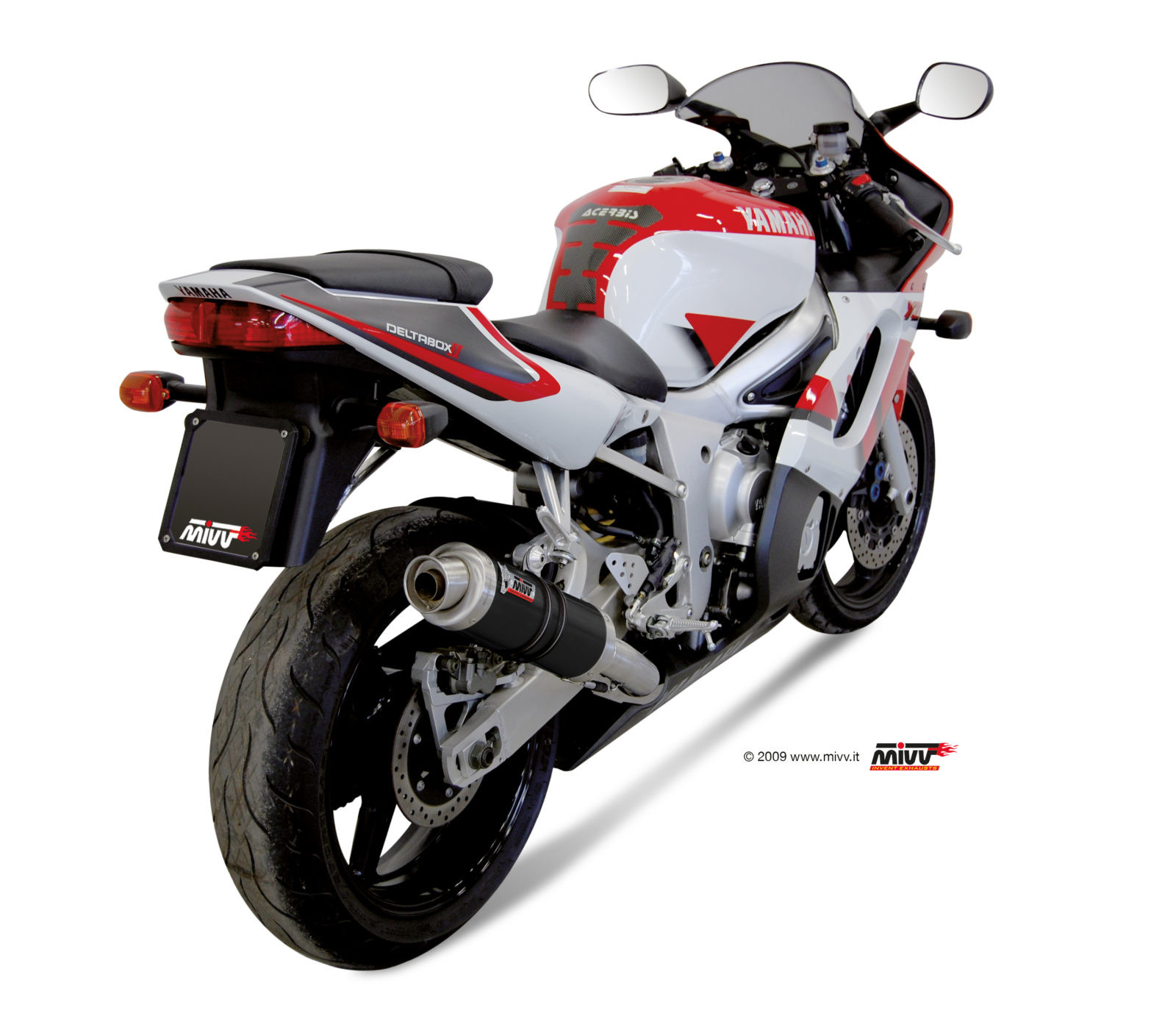 Mivv Slip-On GP black Yamaha YZF 600 R6 1999-02