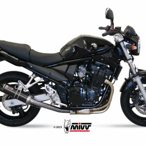 Mivv Slip-On GP black con tapa carbono Suzuki GSF 650 Bandit 2005-06