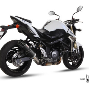 Mivv Slip-On GP black con tapa carbono Suzuki GSR 750 2011-16